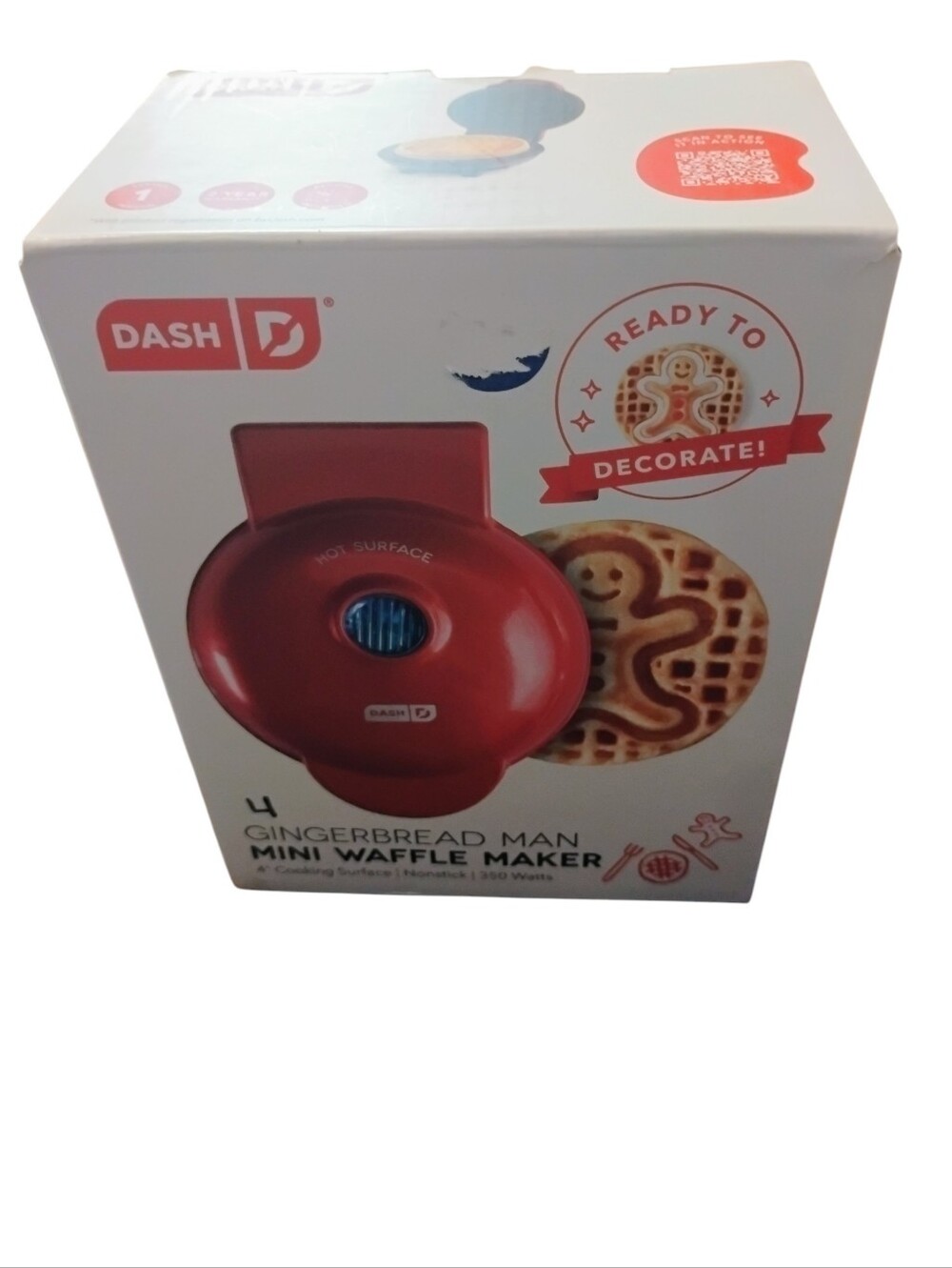 Gingerbread Mini Waffle Maker - Holiday Shape